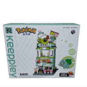 Keepplay Pokémon Bulbasaur Building Block Set K20207 Mini Shop Construction Toy